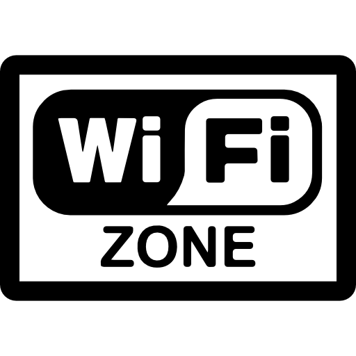 Wifi zone rectangular signal